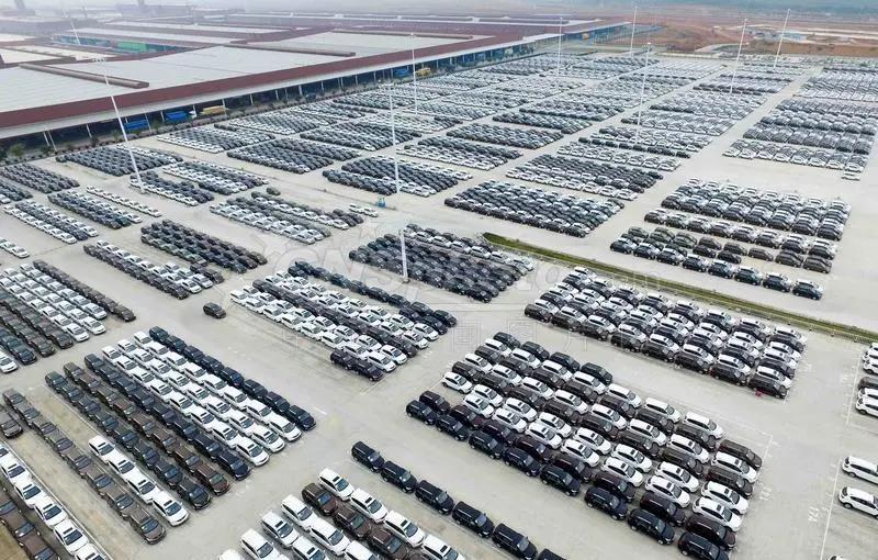 空中俯瞰上汽通用五菱寶駿汽車生產基地。