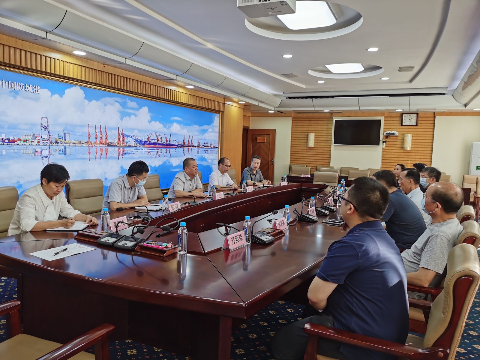 9月17日，廣西防城港市舉行2021年台胞中秋座談會。