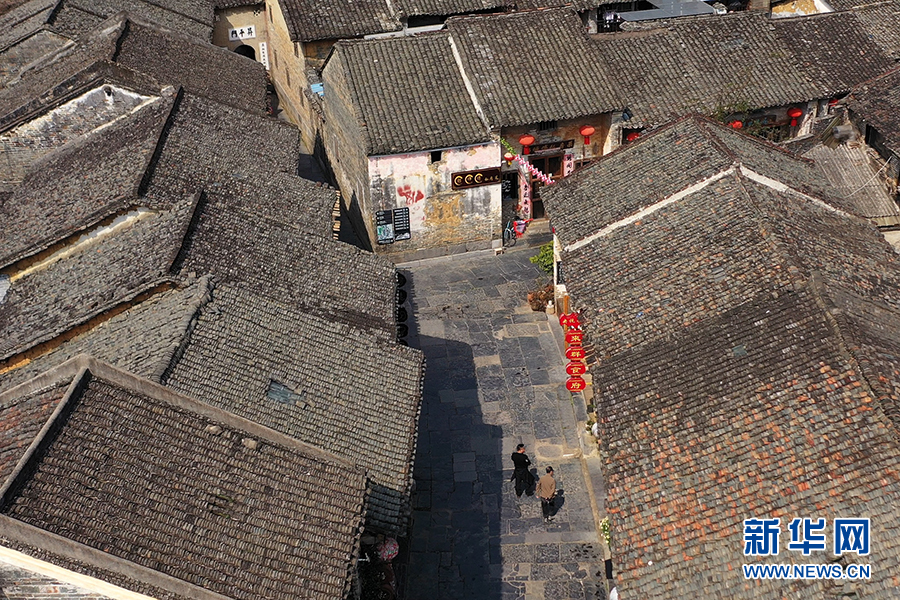 黃姚古鎮內保存完好的古建築。