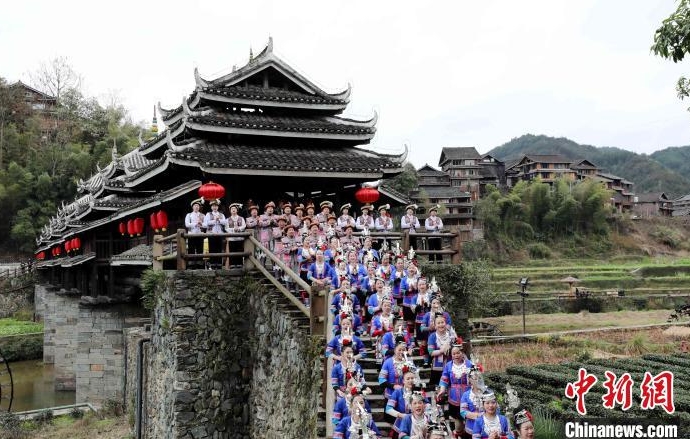 廣西三江侗族自治縣程陽八寨景區歌聲陣陣。
