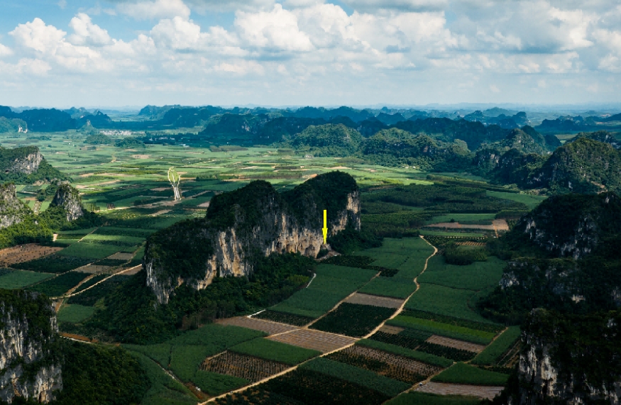 吉到1號遺址遠眺圖。
