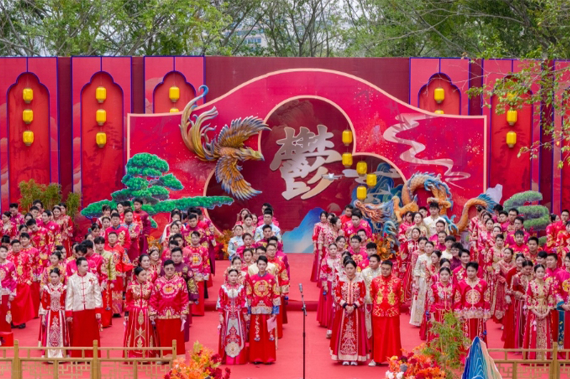 影片｜玉林連心島上百對新人連心定百年